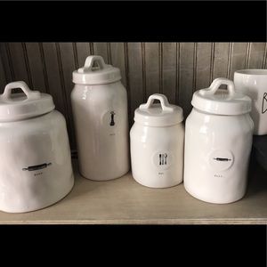 Rae Dunn set of 4 canisters new
